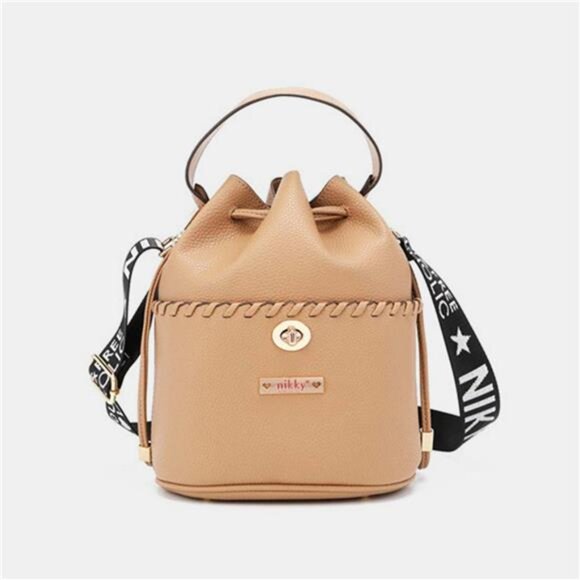 Nicole Lee USA Drawstring Bucket Bag - Picture 1 of 8
